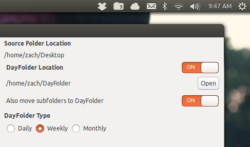 DayFolder will keep your desktop clean.